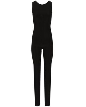 Norma Kamali One-Piece Met Gekruiste Bandjes Op De Rug - Zwart