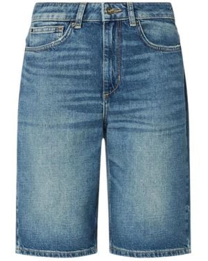 Liu Jo Korte Broeken ,Blauw ,Denim Denim Bermuda Shorts