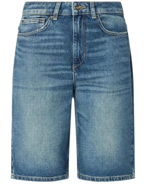 Liu Jo Korte Broeken ,Blauw ,Denim Denim Bermuda Shorts