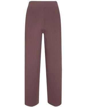 Alpha Studio Cropped Trousers - Morado