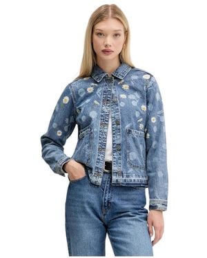 Desigual Daisy Denim Jacket - Blauw