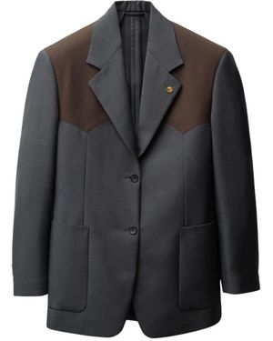 Versace Wool-Mohair Blazer - Zwart