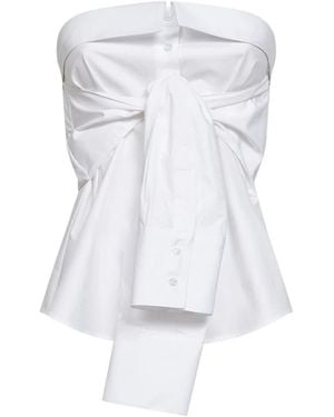 GIUSEPPE DI MORABITO Sleeveless Tops - White
