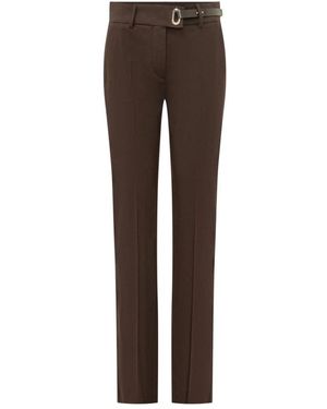 Sportmax Straight Trousers - Marron