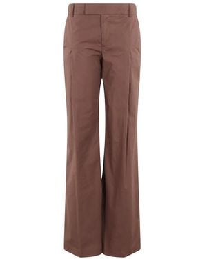 FEDERICA TOSI Wide Trousers - Marrone
