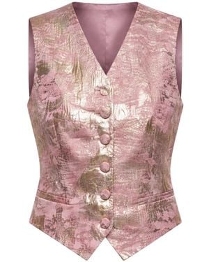 Dolce & Gabbana Geweven Gilet - Roze