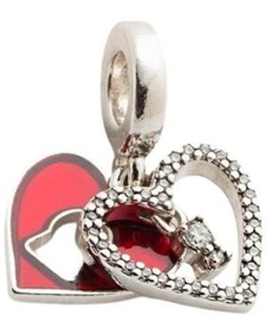 PANDORA Accessoires ,Rood ,My Love Is Yours Hanger - Wit
