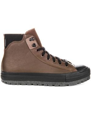 Converse Lace-Up Boots - Brown