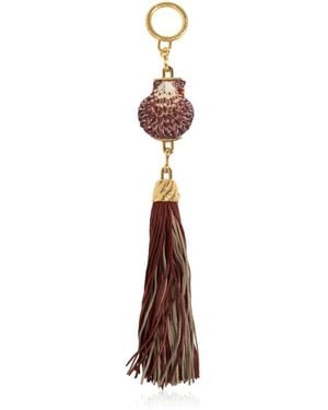 Balmain Tassen ,Rood ,Leer Bag Charm - Bruin