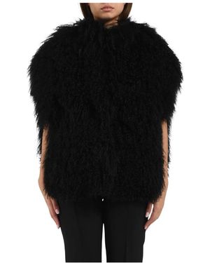 Blancha Shearling Vest - Zwart
