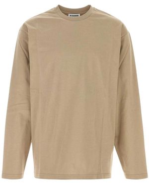 Jil Sander Long Sleeve Tops - Natural