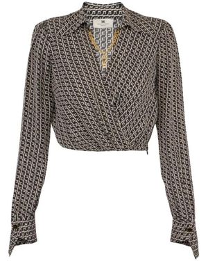Elisabetta Franchi Blouses - Grijs