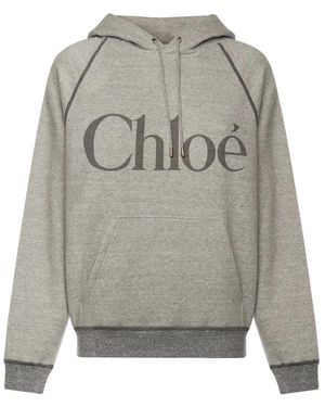 Chloé Gemütlicher Kapuzenpullover - Grau
