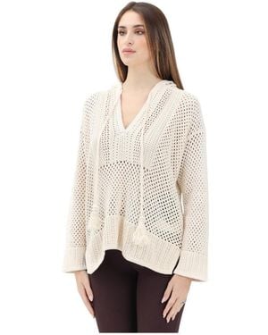 Akep V-Neck Knitwear - Naturel