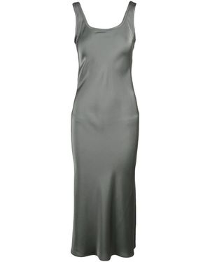 Marella Kleedjes ,Groen ,Polyester Larva Slip Dress - Grijs