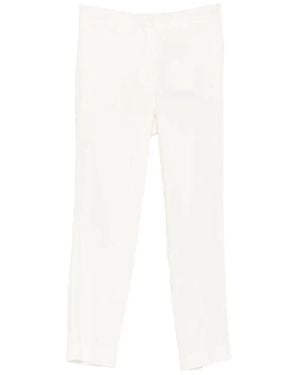 Marella Cropped Trousers - Blanco