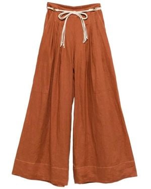 Zimmermann Awaken Wide Leg Pant - Braun