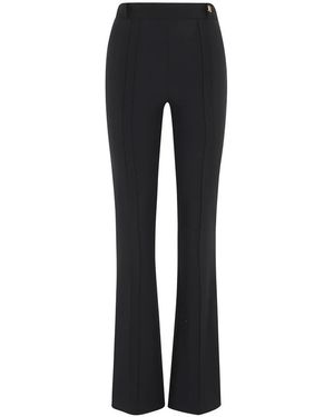 Elisabetta Franchi Wide Trousers - Black