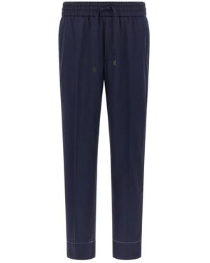 Brioni Broeken ,Blauw ,Wol Asolo Broek
