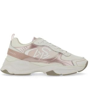 Stuart Weitzman Schoenen ,Roze ,Leer Sw Trainer - Wit