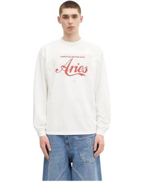 Aries Long Sleeve Tops - Wit