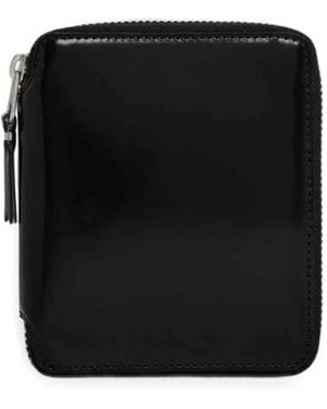 Comme des Garçons Mirror Inside Zip-Around Wallet - Schwarz