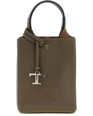 Tod's Tassen ,Bruin ,Leer T Timeless Mini Bag