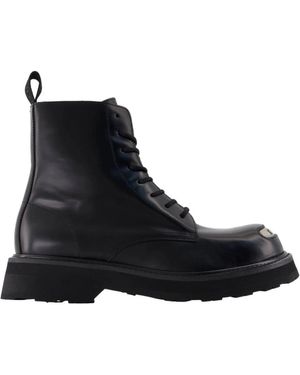 KENZO New Smile Lace Up Boots - Black