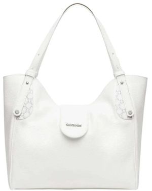 Nero Giardini Tassen ,Wit ,Leer T Gorgona Tote