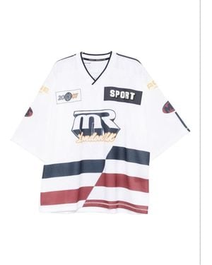 Martine Rose Oversized Hockey Top - Wit