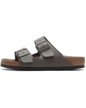 Birkenstock Sliders - Marrone