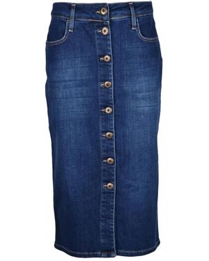 Shaft Longuette Rok - Blauw