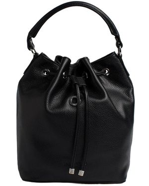Lamarthe Bombonera Bucket Bag - Schwarz