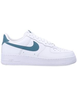 Nike Fitness ,Wit ,Leer Air Force 1 '07 - Blauw