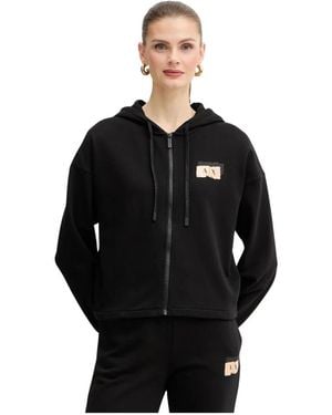 ARMANI EXCHANGE Logo Zip Hoodie - Zwart
