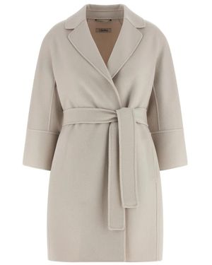 Max Mara Belted Coats - Neutro
