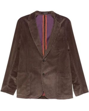 Paul Smith Enkelrijige Corduroy Jas - Bruin