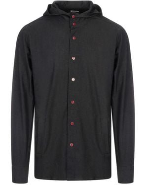 Kiton Hoodies - Black