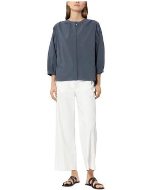 Luisa Cerano Geknipte Relaxte Broek - Blauw