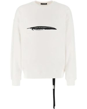 Ann Demeulemeester Lässiger stil sweatshirt - Weiß