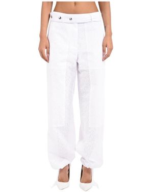 MSGM Tapered Trousers - Blanco