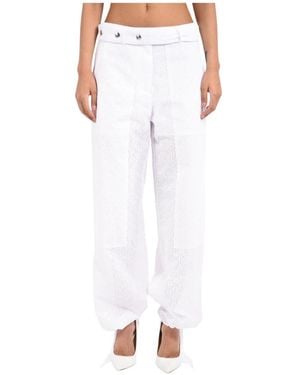 MSGM Tapered Trousers - Bianco