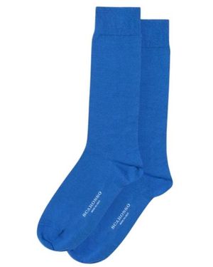 SCAROSSO Katoenen Sokken - Blauw