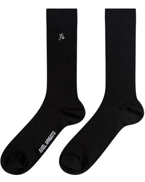 Axel Arigato A Logo Silk Socks - Zwart