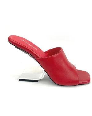 Jeffrey Campbell Heeled Mules - Rouge