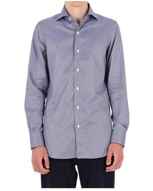 Finamore 1925 Milano Royal Oxford Shirt - Paars