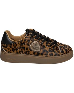 Blauer Schoenen ,Bruin ,Leer Victory Sneaker