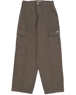 Obey Wide Trousers - Gris
