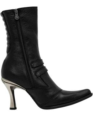 New Rock Heeled Boots - Negro