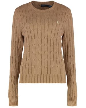 Polo Ralph Lauren Round-Neck Knitwear - Marrone